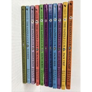 THE SADDLE CLUB Girls Horse Book Series Lot Of 11 Paperback